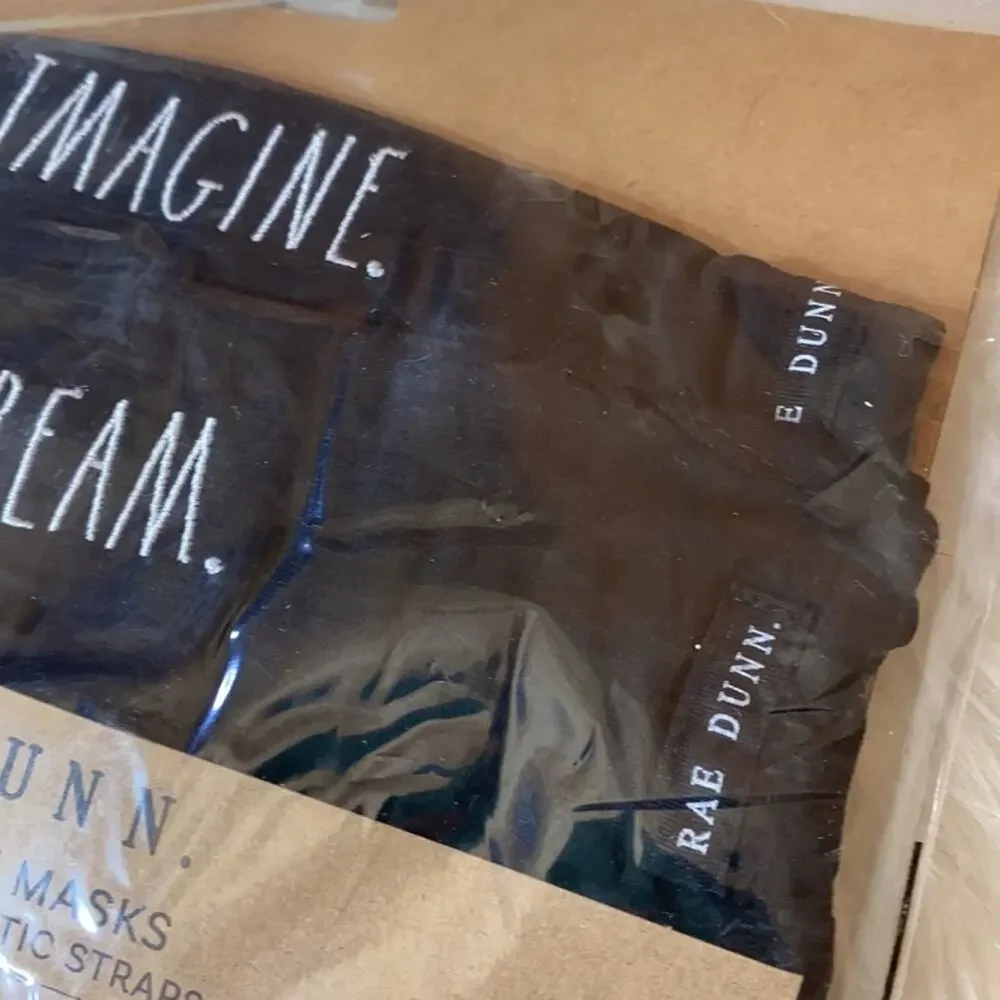 Rae Dunn Imagine. Dream. Reusable Face Masks Set